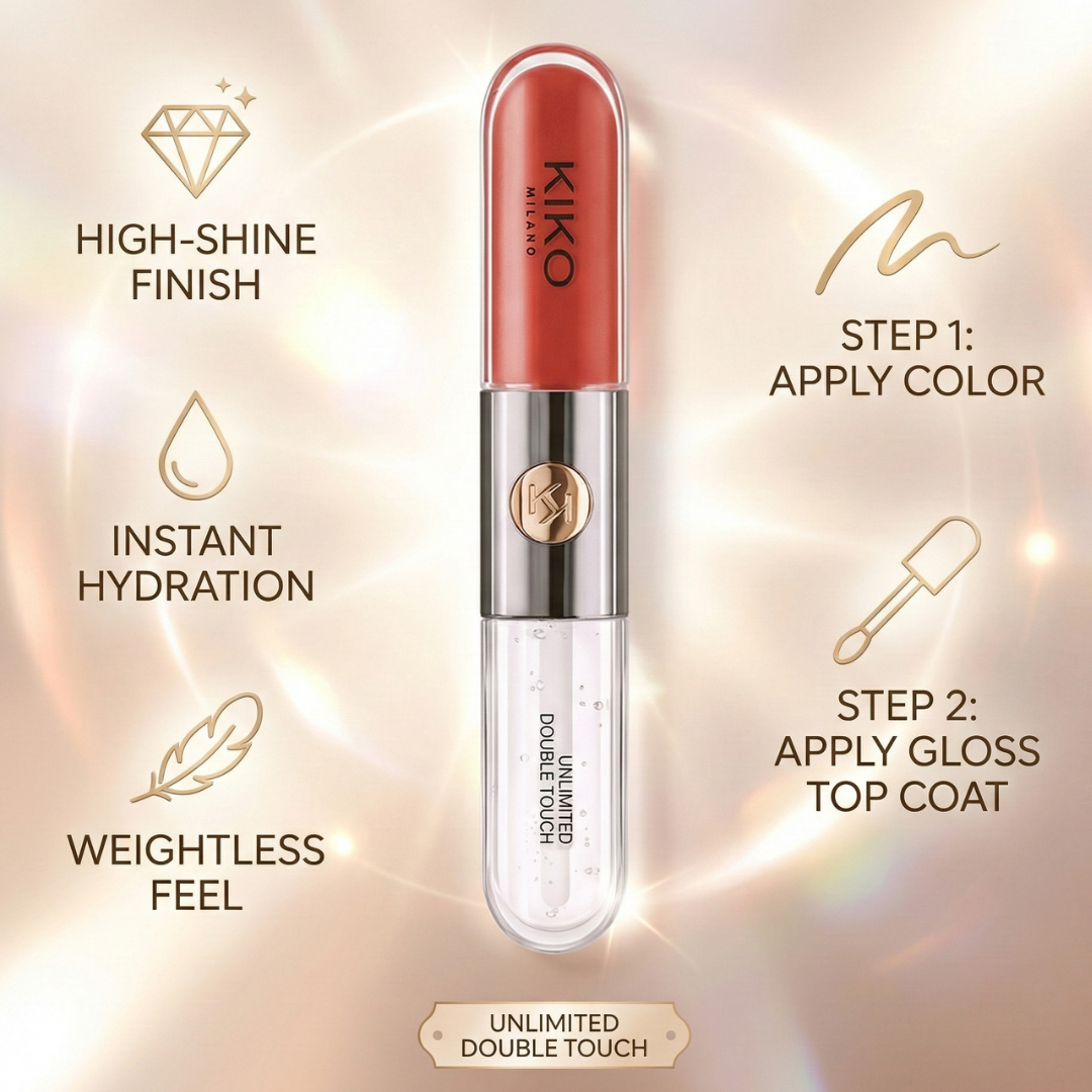 KIKO Milano 2-in-1 Lip Cream & Gloss (Set of 3) – Hydrate, Color & Plump in One