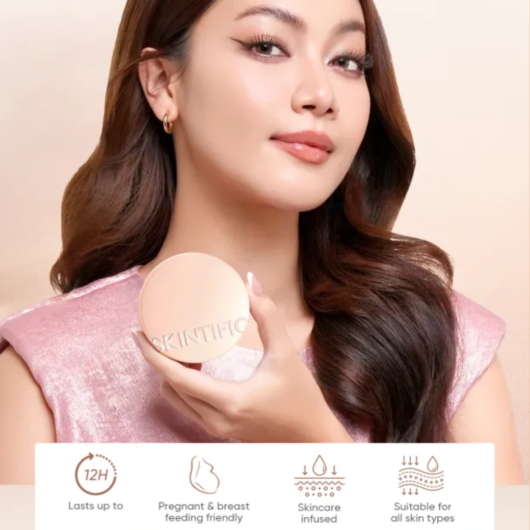Skintific Cushion Foundation - Flawless, Long-lasting & Waterproof Base