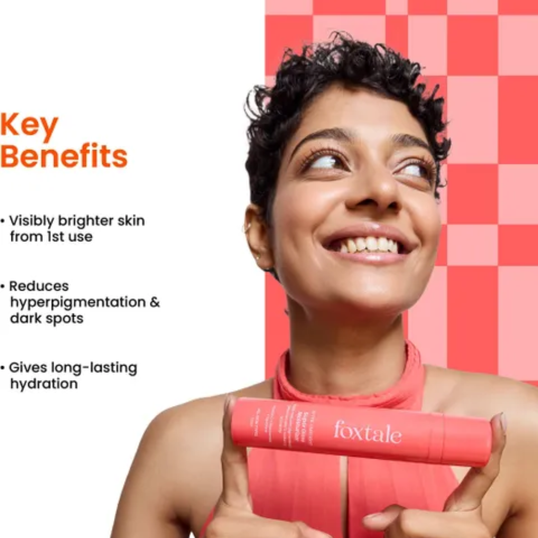 Foxtale Super Glow moisturizer + Primer (glowy & hydrated for smooth base and blur pores)