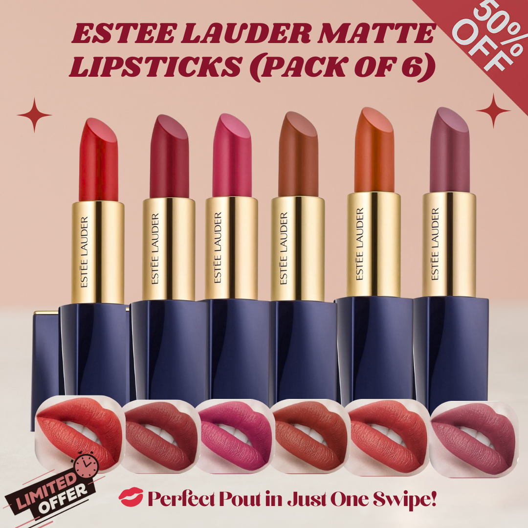 Estee Lauder Perfect Pout Lipsticks - 24H Long-lasting & Waterproof