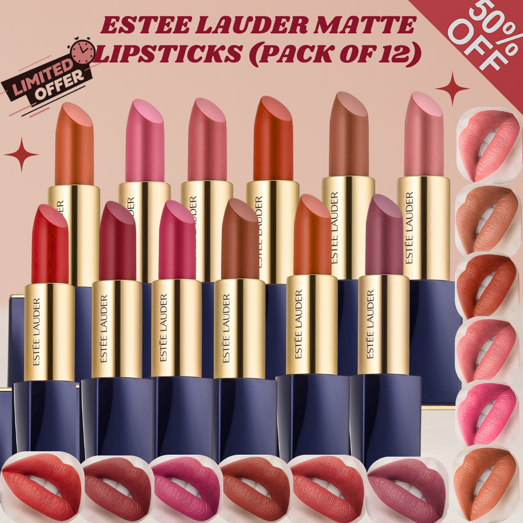 Estee Lauder Perfect Pout Lipsticks - 24H Long-lasting & Waterproof