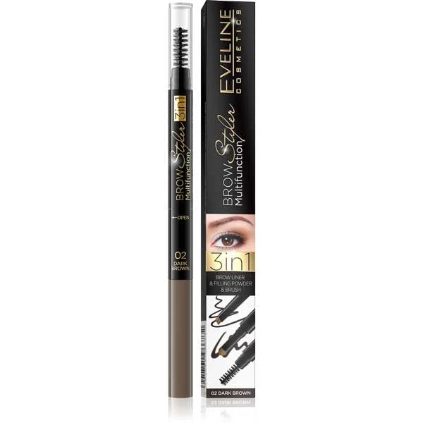 Brow Styler 3IN1 Eyebrow Pencil, Powder & Brush
